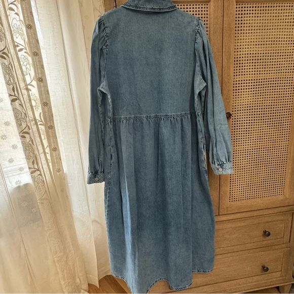 ALIGNE Gabriella Denim Midi Dress Size 14 - Picture 12 of 14